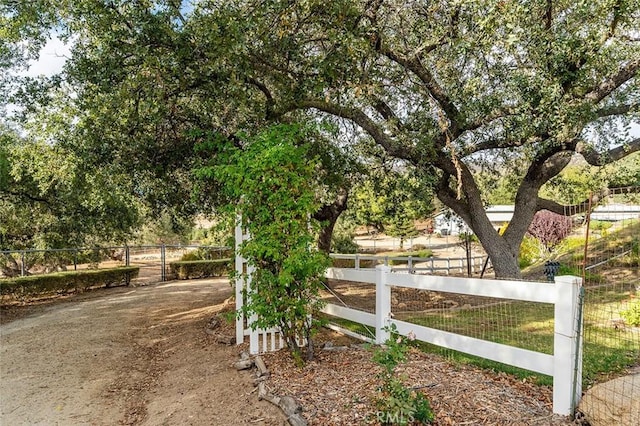 exterior space featuring fence