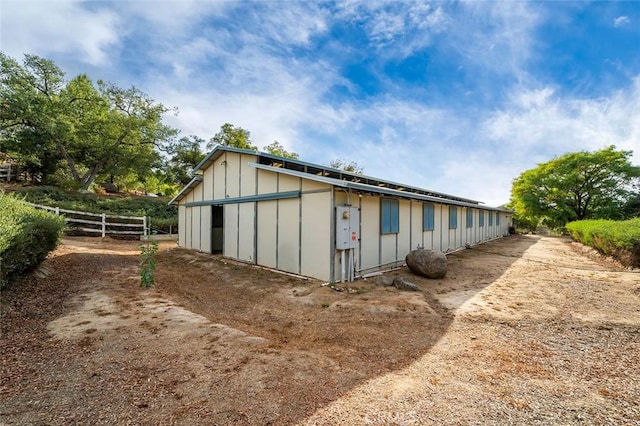 view of horse barn