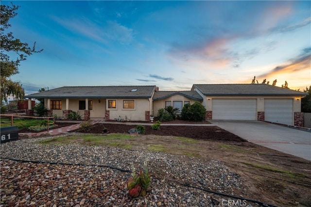 ranch-style house with a garage