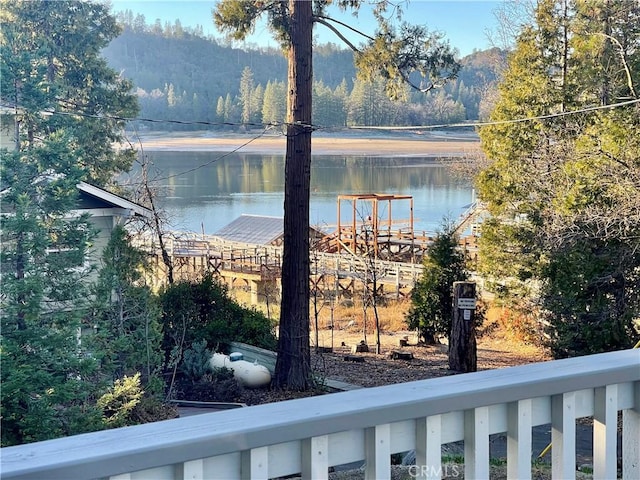 view of water feature