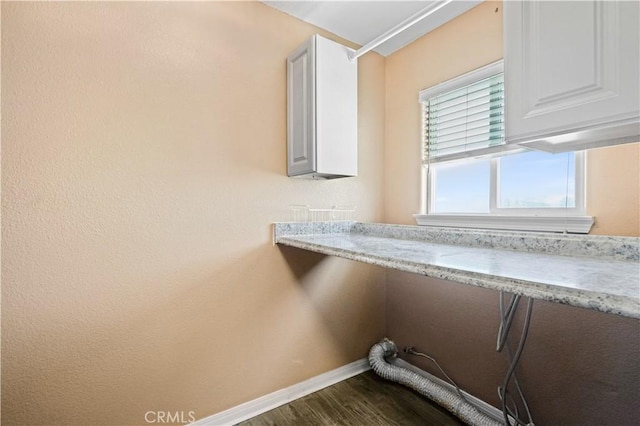 washroom featuring dark hardwood / wood-style flooring