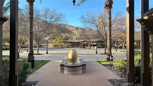 view of home's community with a mountain view