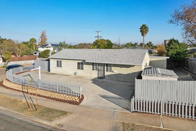 view of ranch-style home