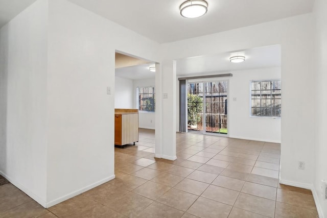 view of tiled empty room