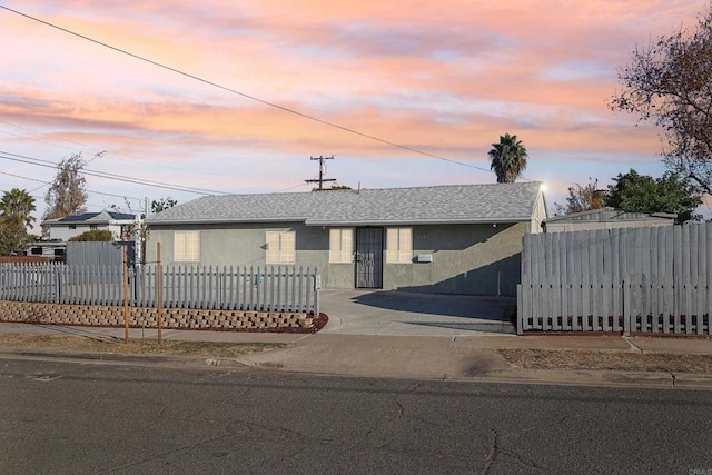 view of front of home