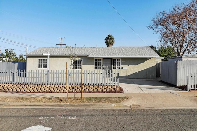 view of ranch-style home