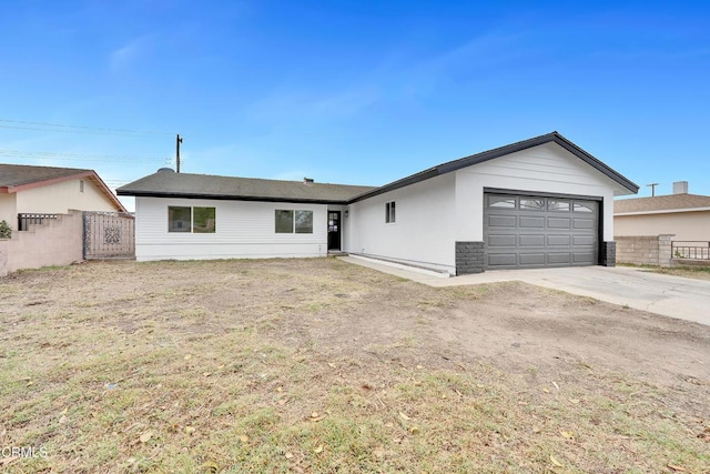 ranch-style house with a garage