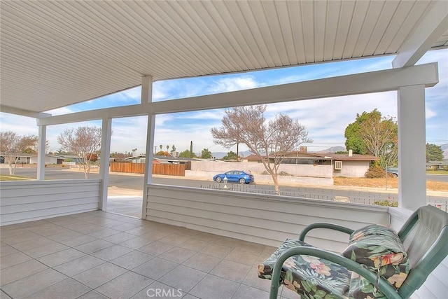 view of sunroom