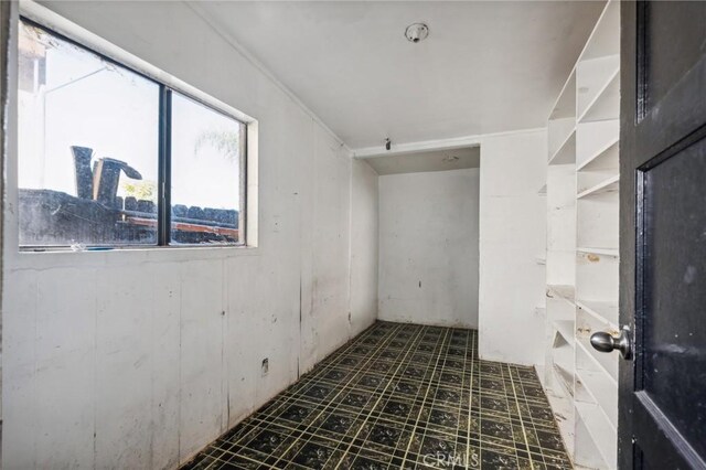 view of spare room