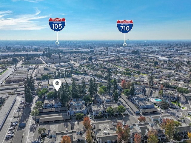 7340 Quill Dr Unit 81, Downey, CA 90242 - aerial view of property's location featuring nearby suburban area