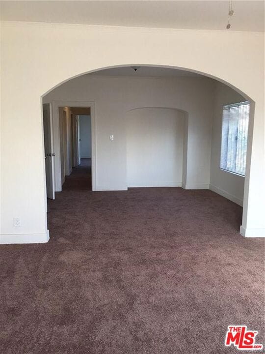 view of carpeted empty room