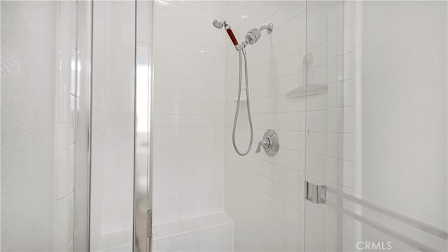 bathroom with walk in shower