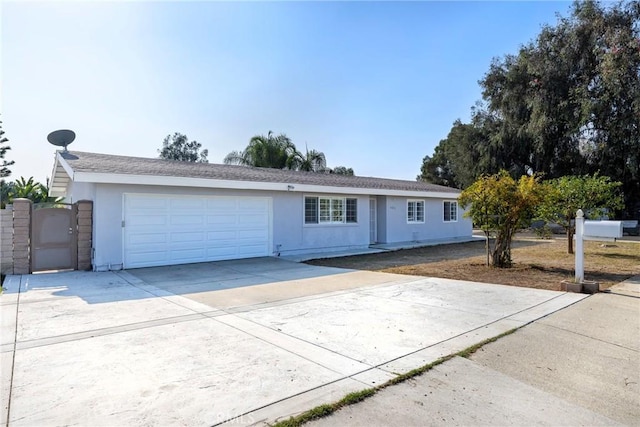 ranch-style house with a garage