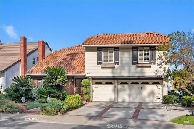 view of front of house featuring a garage