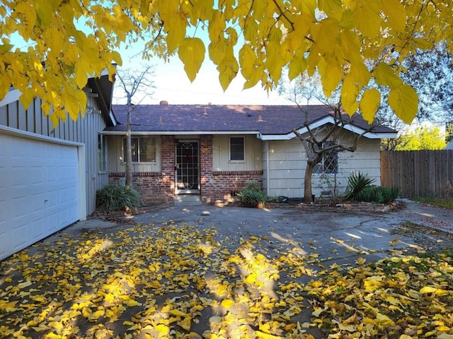 ranch-style house with a garage