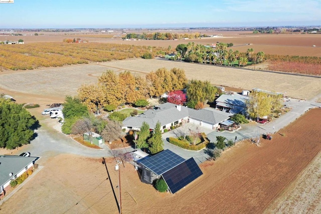 aerial view with a rural view