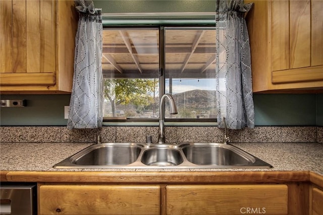 kitchen featuring sink