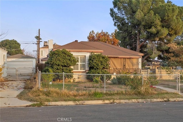 view of front of home