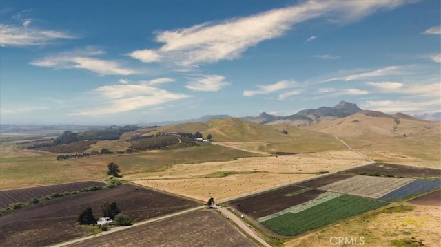 view of mountain feature featuring a rural view