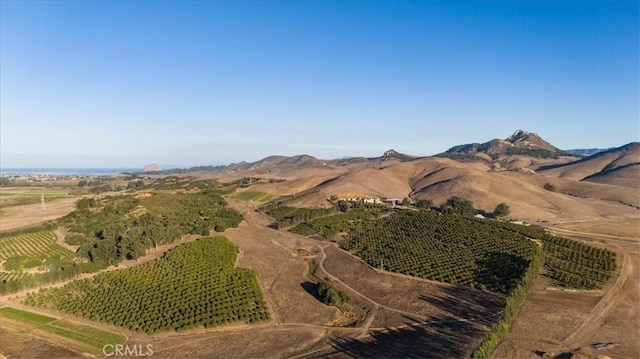 mountain view with a rural view