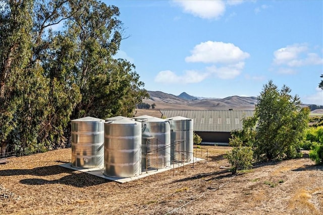 exterior space with a mountain view