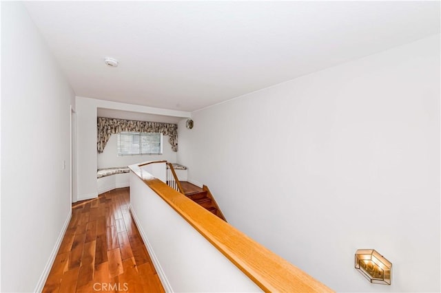 hallway featuring hardwood / wood-style floors