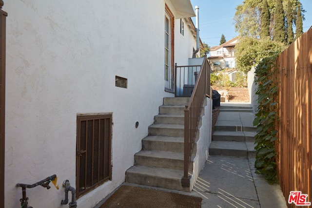 view of stairs