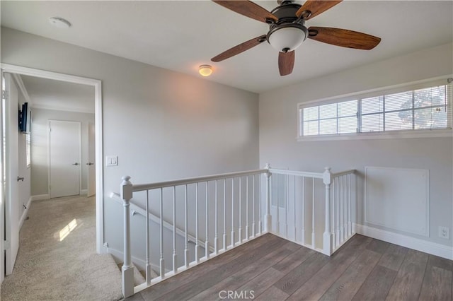 interior space featuring dark hardwood / wood-style flooring