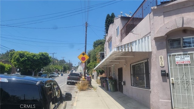 view of street