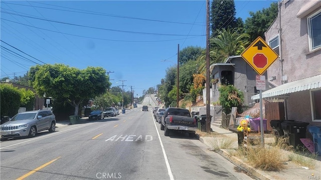 view of road