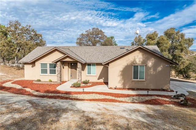 view of ranch-style home