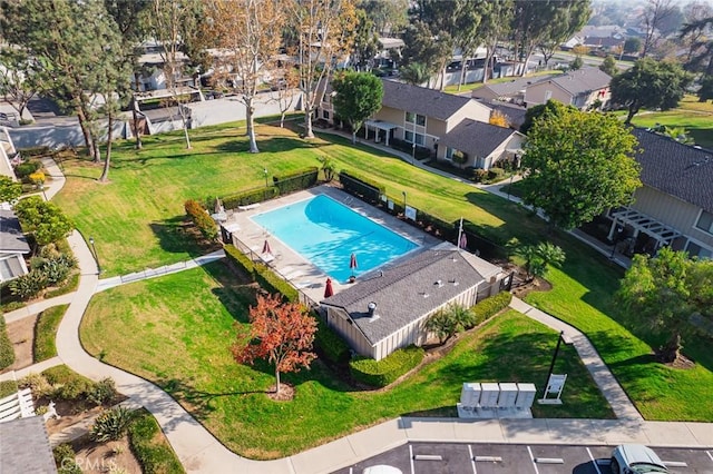 birds eye view of property