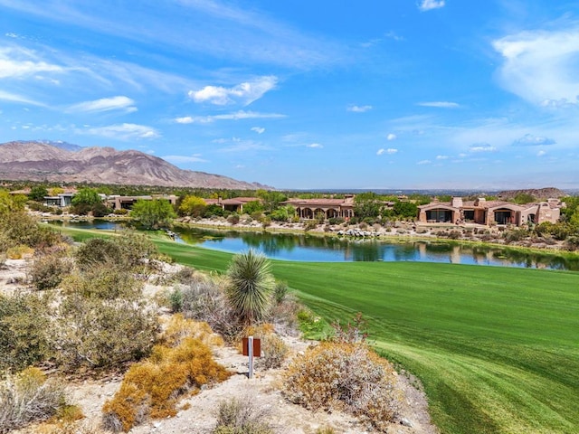 property view of water with a mountain view