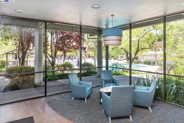 view of sunroom / solarium