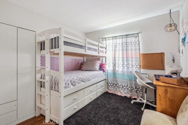 bedroom with a closet