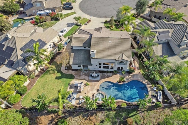 bird's eye view featuring a residential view