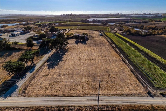 drone / aerial view featuring a rural view