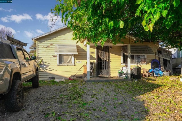 view of back of property