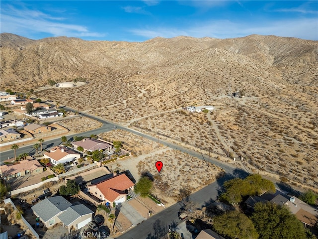 9551 San Rafael Dr, Desert Hot Springs, CA 92240 - birds eye view of property featuring a mountain view