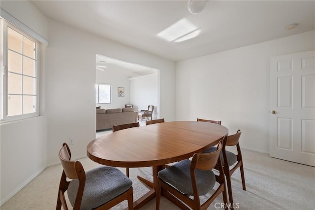 9551 San Rafael Dr, Desert Hot Springs, CA 92240 - dining area with light carpet