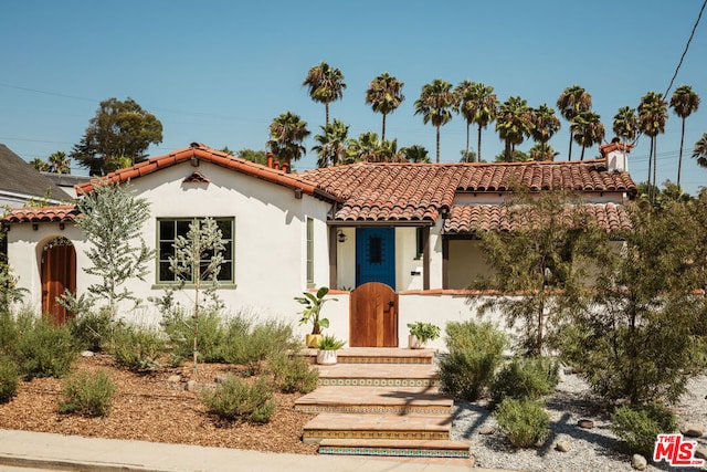 view of mediterranean / spanish house