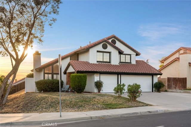 view of front of house featuring a garage