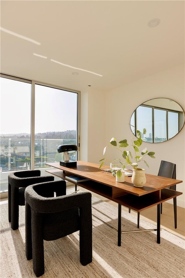 view of dining area