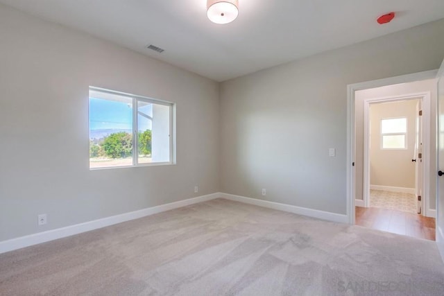 view of carpeted empty room