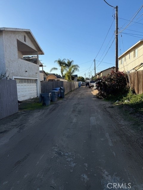 view of road