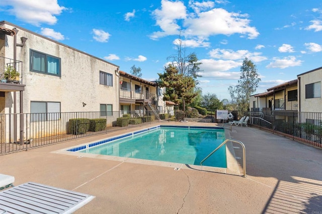 view of pool with a patio area