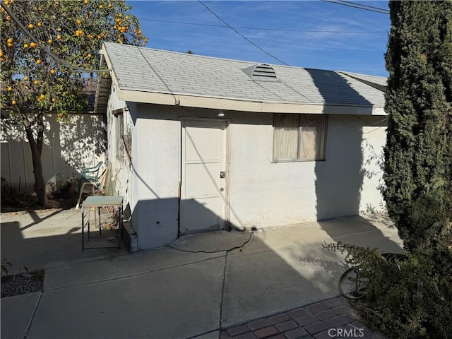 exterior space with a patio area