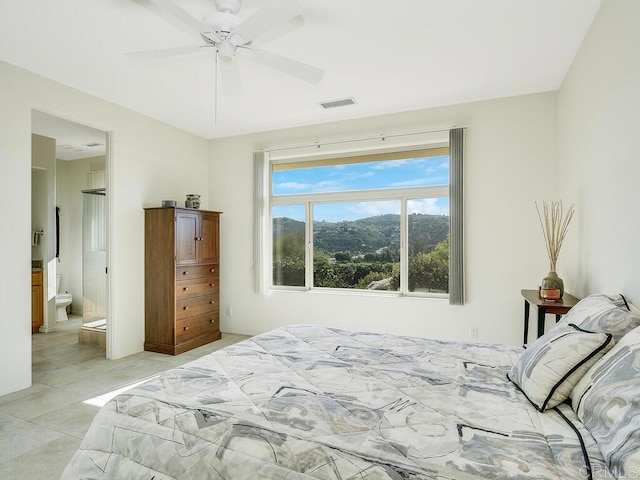 31340 Cottontail Ln, Bonsall, CA 92003 - bedroom with a ceiling fan and ensuite bath