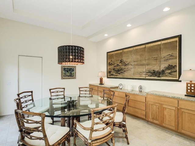 31340 Cottontail Ln, Bonsall, CA 92003 - dining room featuring recessed lighting and light tile patterned flooring