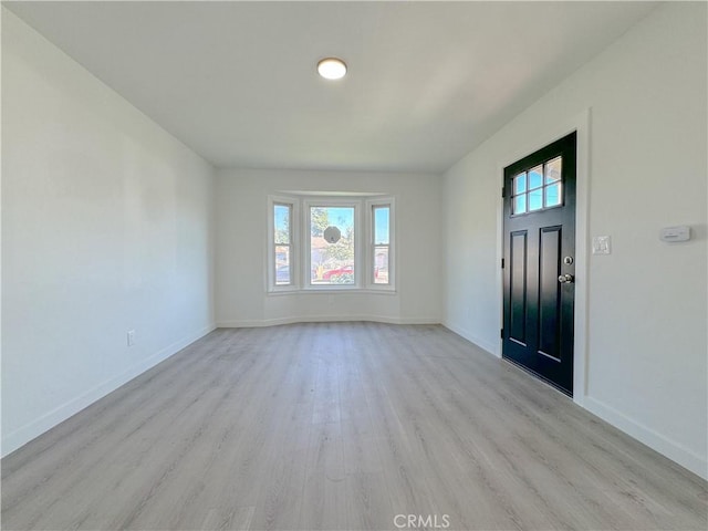 foyer featuring light hardwood / wood-style flooring